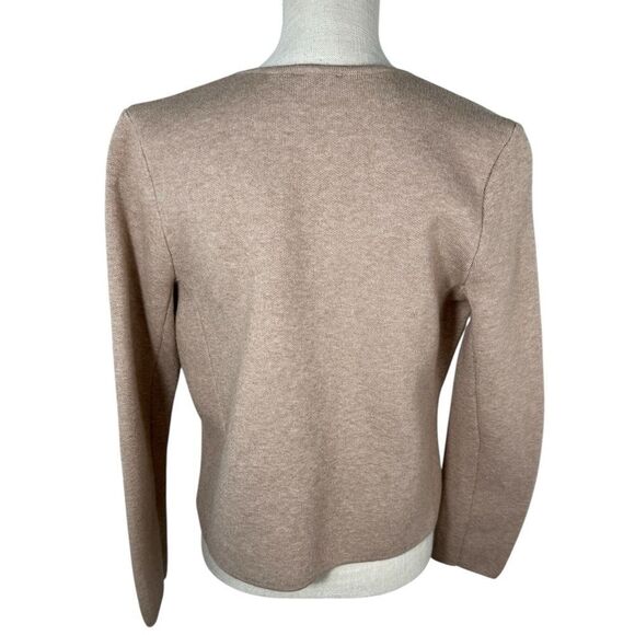 Sioni Classy Tan Gold Button Front Plush Cardigan Sweater - Picture 6 of 8